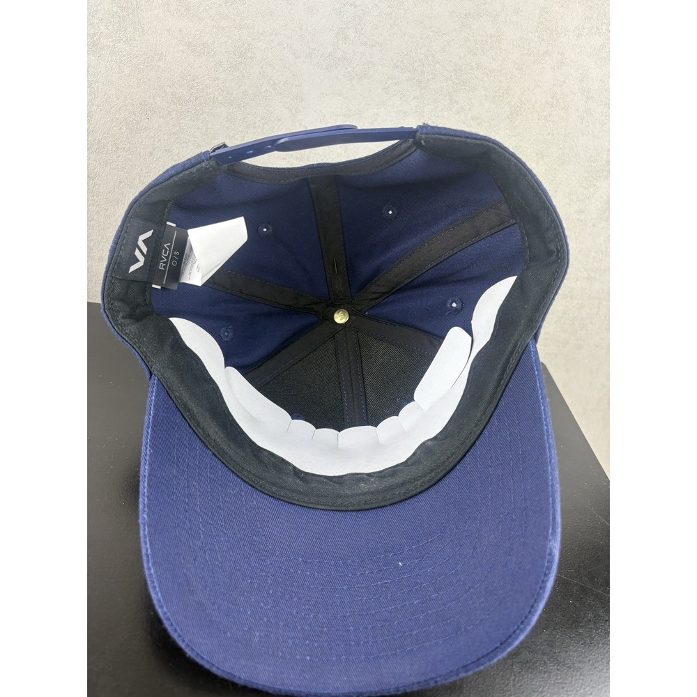 RVCA Hookie Snapback Hat One Size Navy Blue NWT - Picture 5 of 8